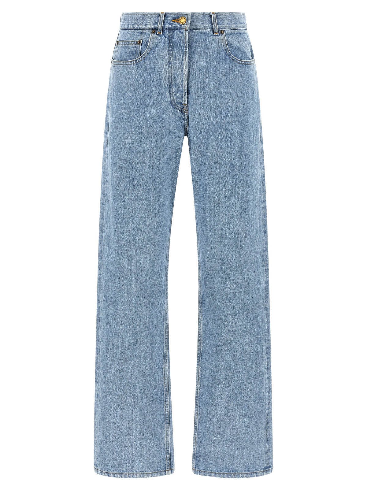 Thom Browne Blaue Baumwoll-Jeans mit geradem Bein