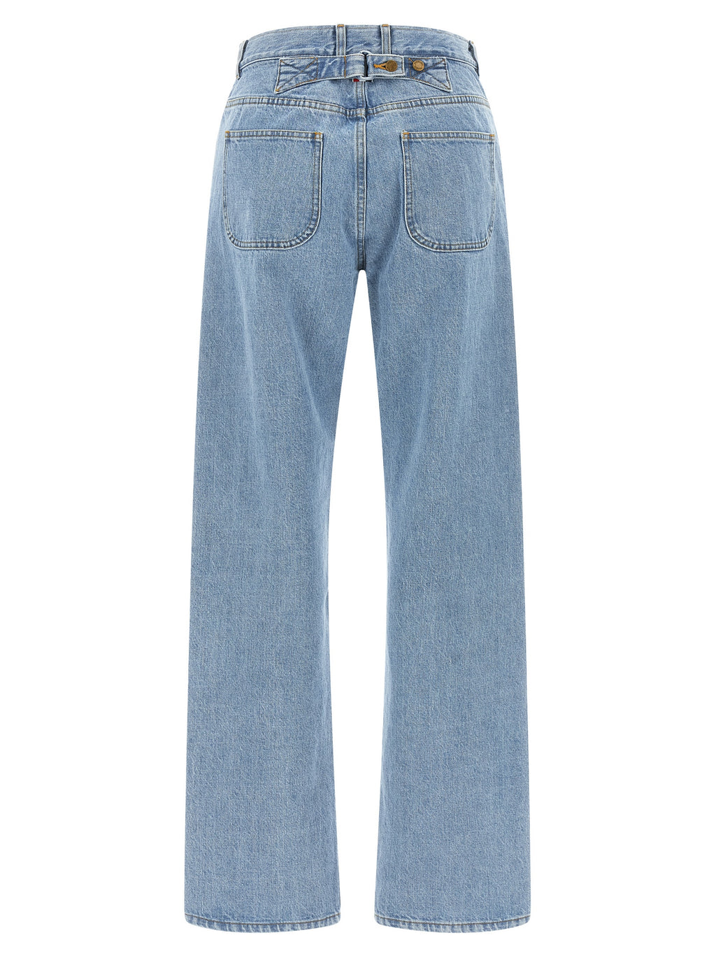 Thom Browne Blaue Baumwoll-Jeans mit geradem Bein