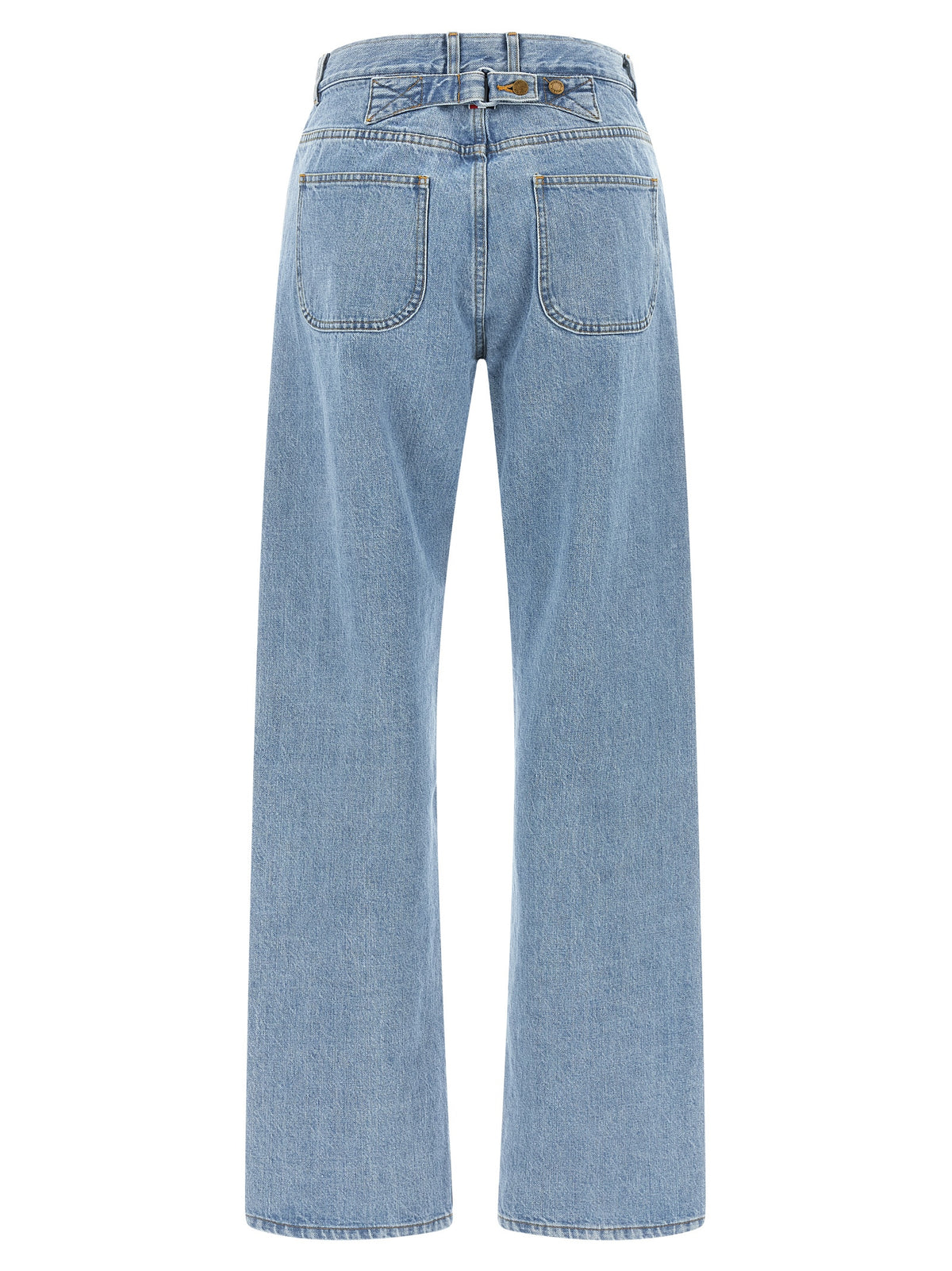 Thom Browne Blaue Baumwoll-Jeans mit geradem Bein