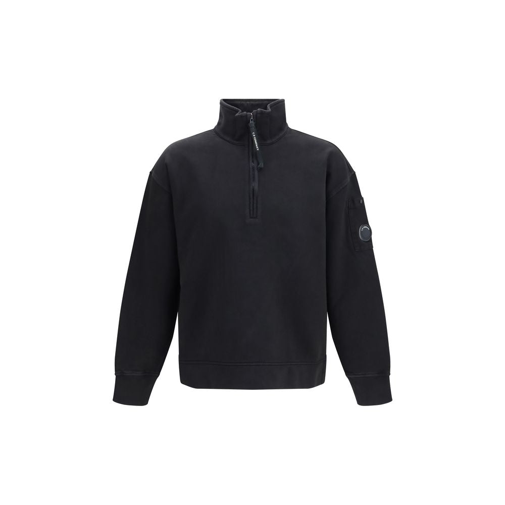 C.P. Company Schwarzes Baumwoll-Sweatshirt