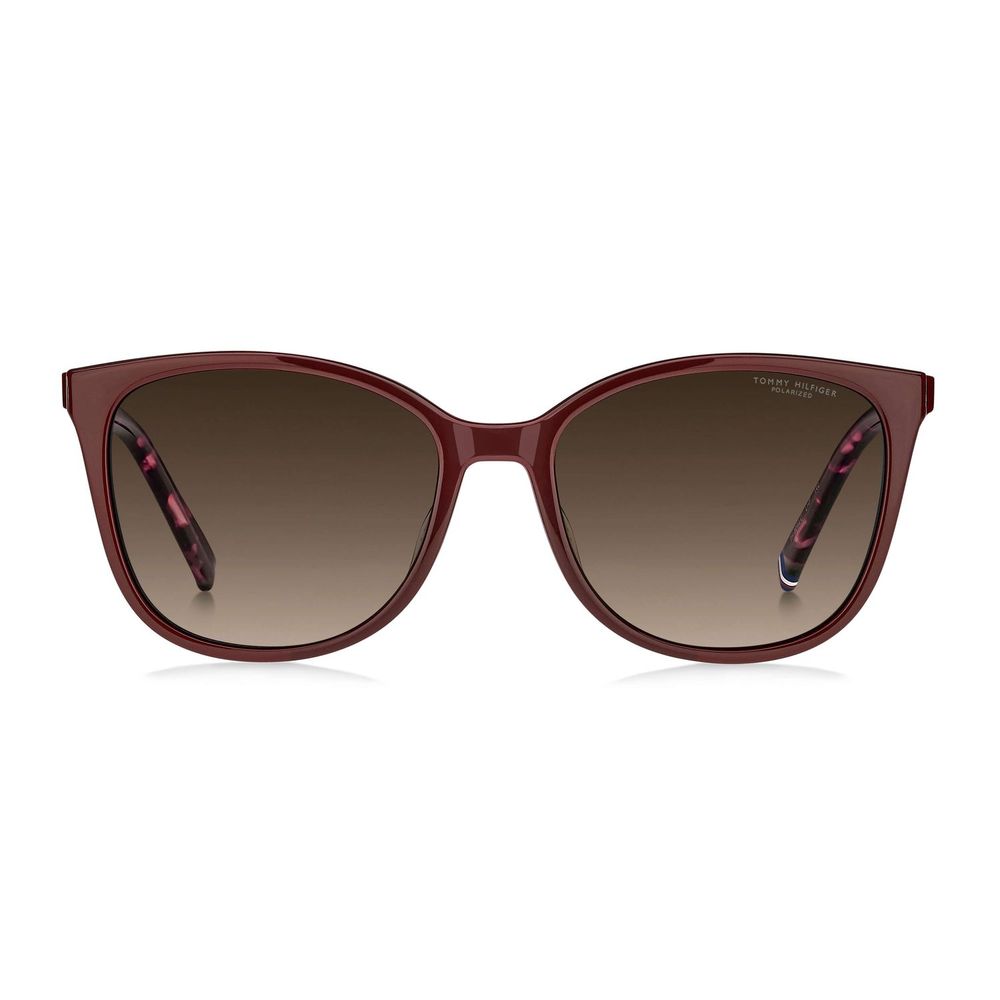 Tommy Hilfiger Bordeauxrote Azetatbrille (Gestell)