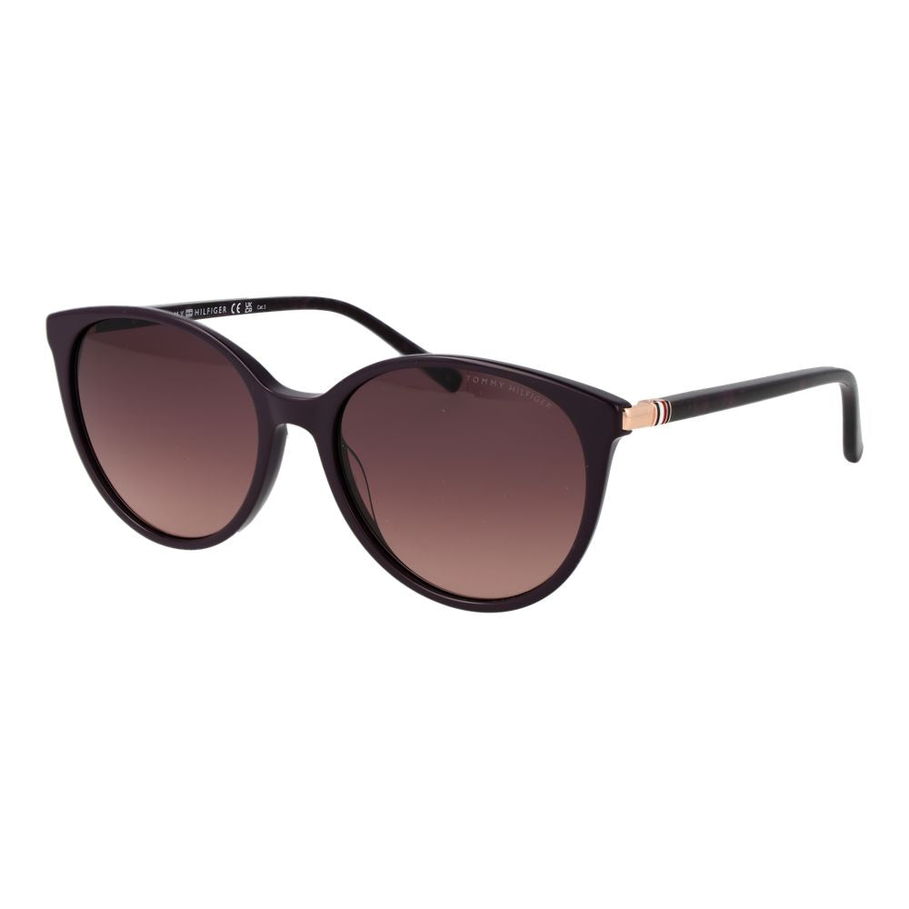 Tommy Hilfiger Lila Azetat-Sonnenbrille