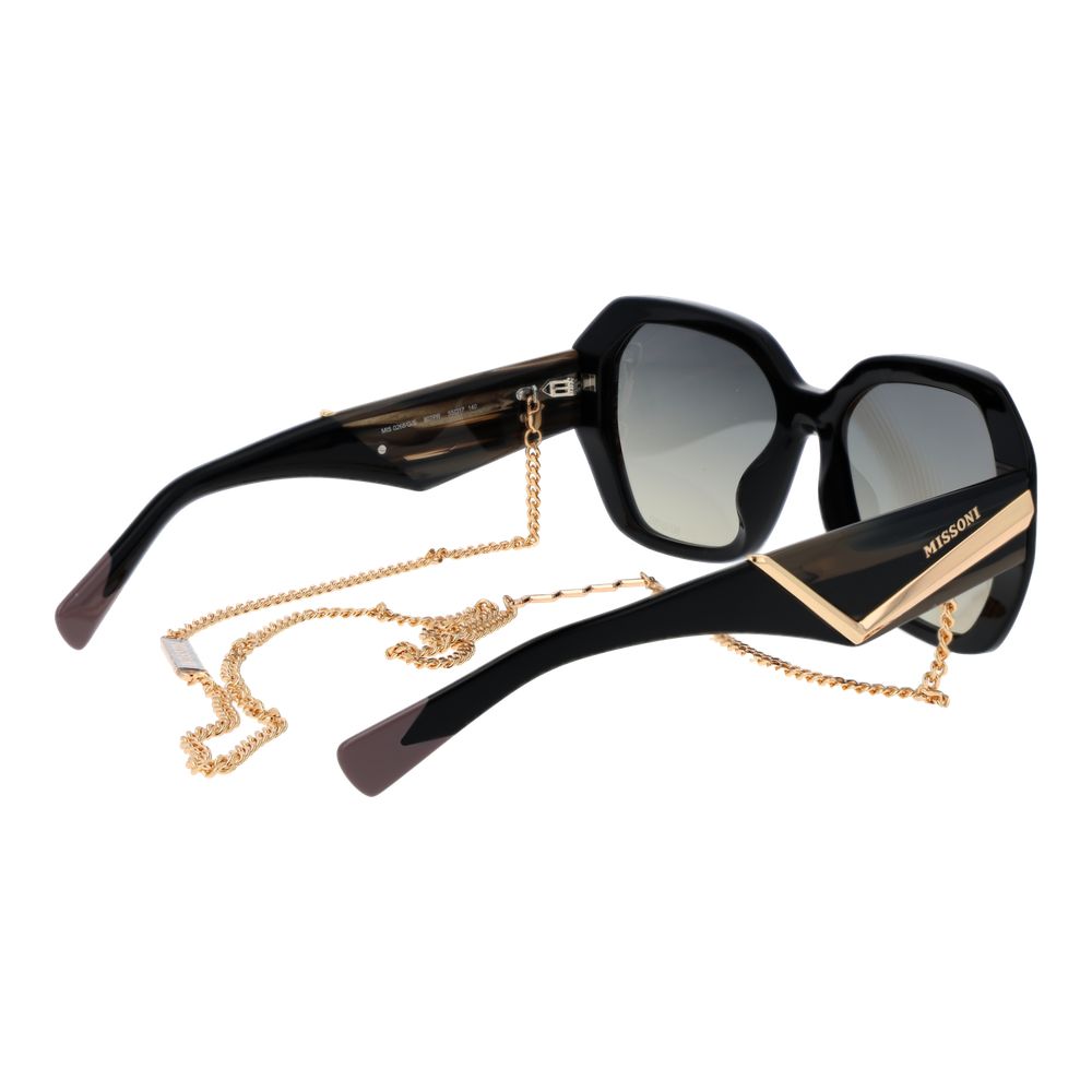 Missoni Schwarze Sonnenbrille aus Azetat