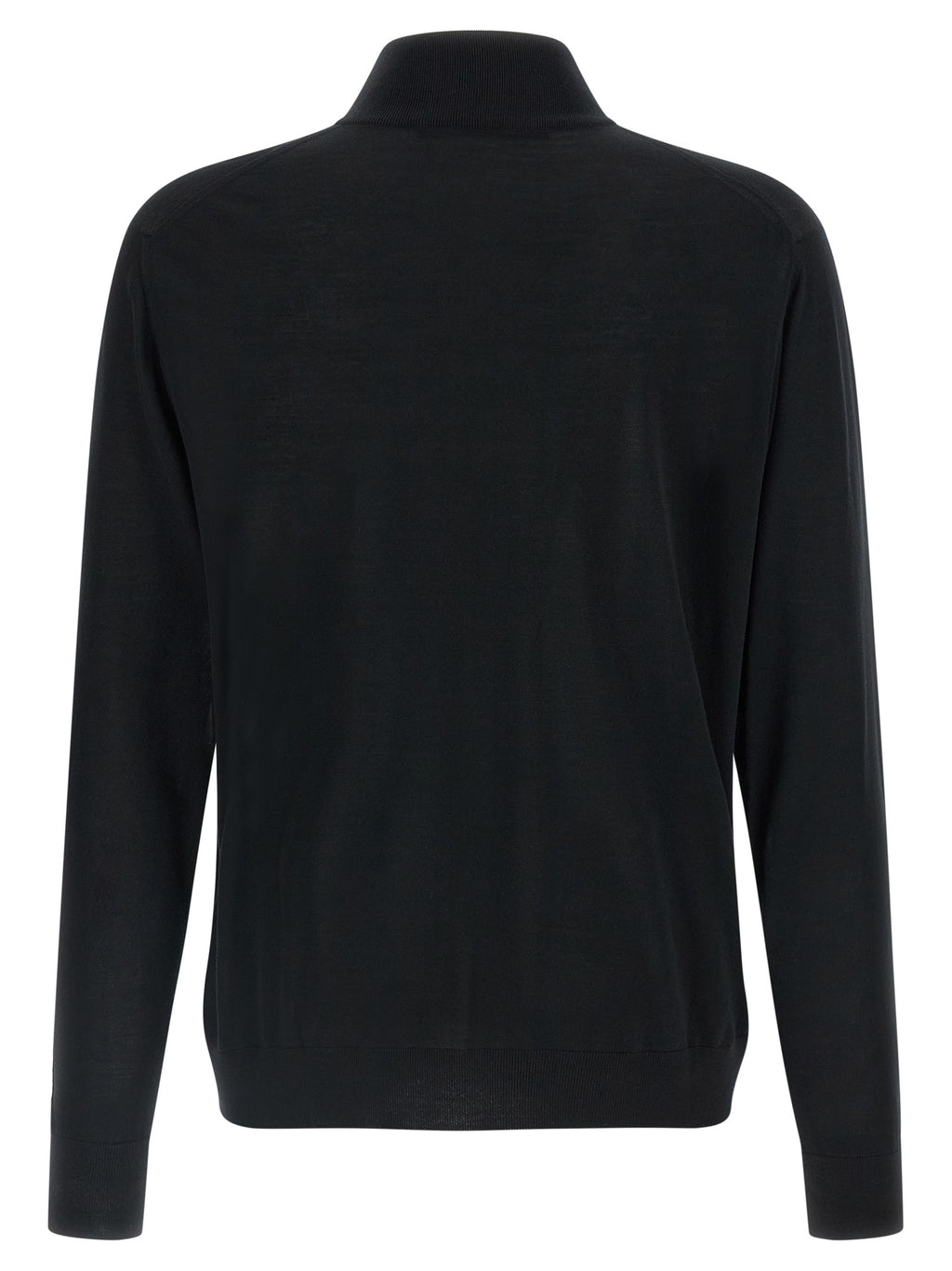 Kiton Cardigan aus schwarzer Wolle