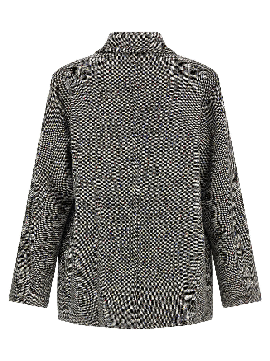 Dries Van Noten Gray Wool Coat
