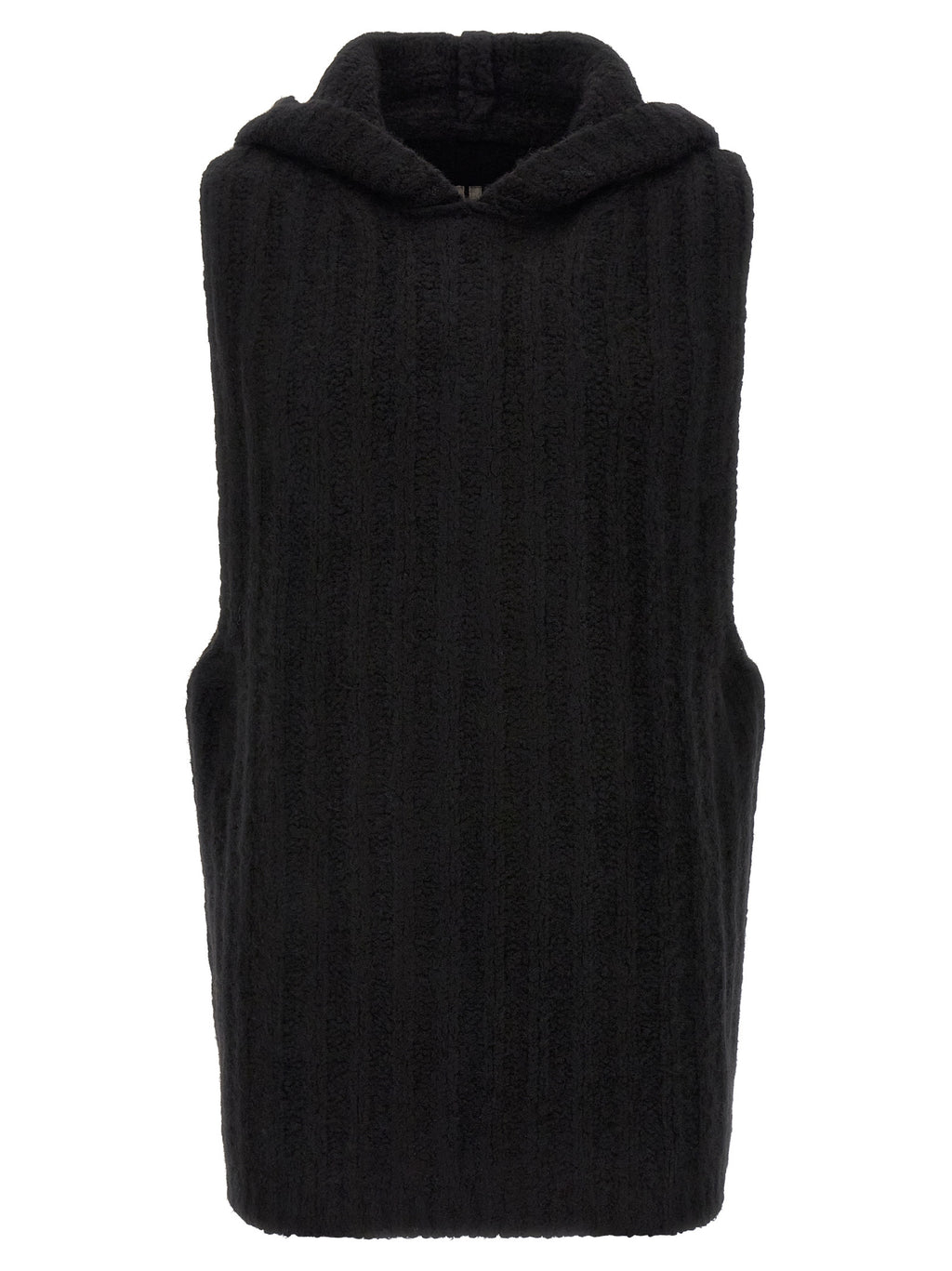 Rick Owens Schwarzer Kaschmir-Pullover ohne Ärmel