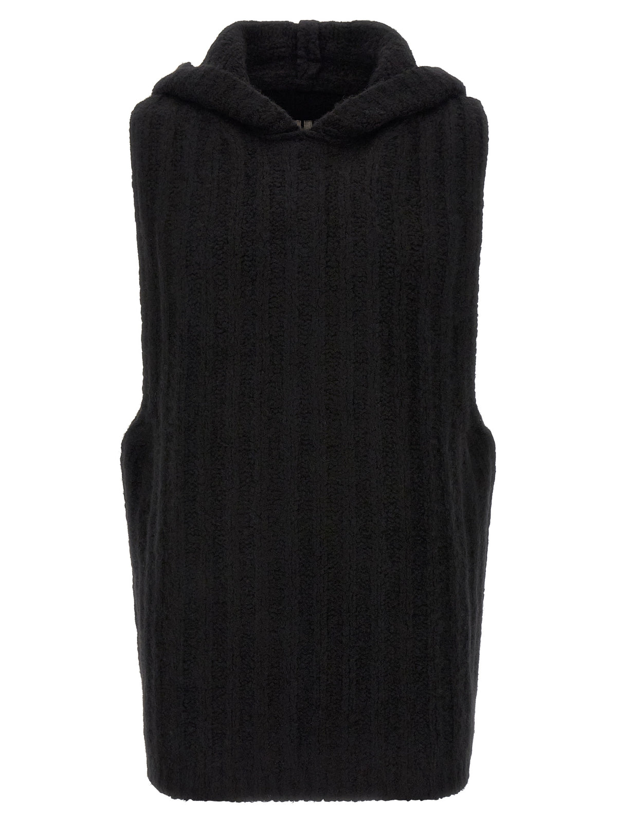 Rick Owens Schwarzer Kaschmir-Pullover ohne Ärmel