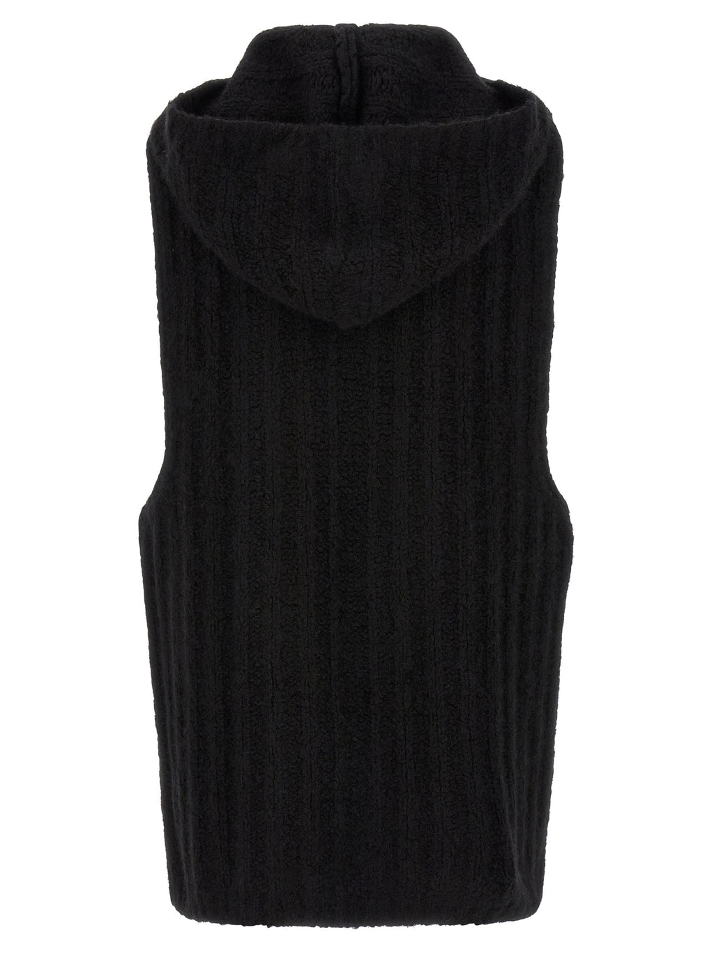 Rick Owens Schwarzer Kaschmir-Pullover ohne Ärmel