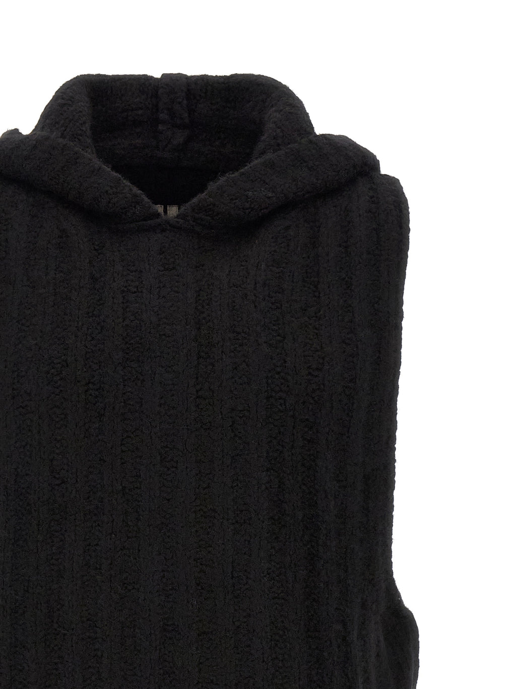 Rick Owens Schwarzer Kaschmir-Pullover ohne Ärmel
