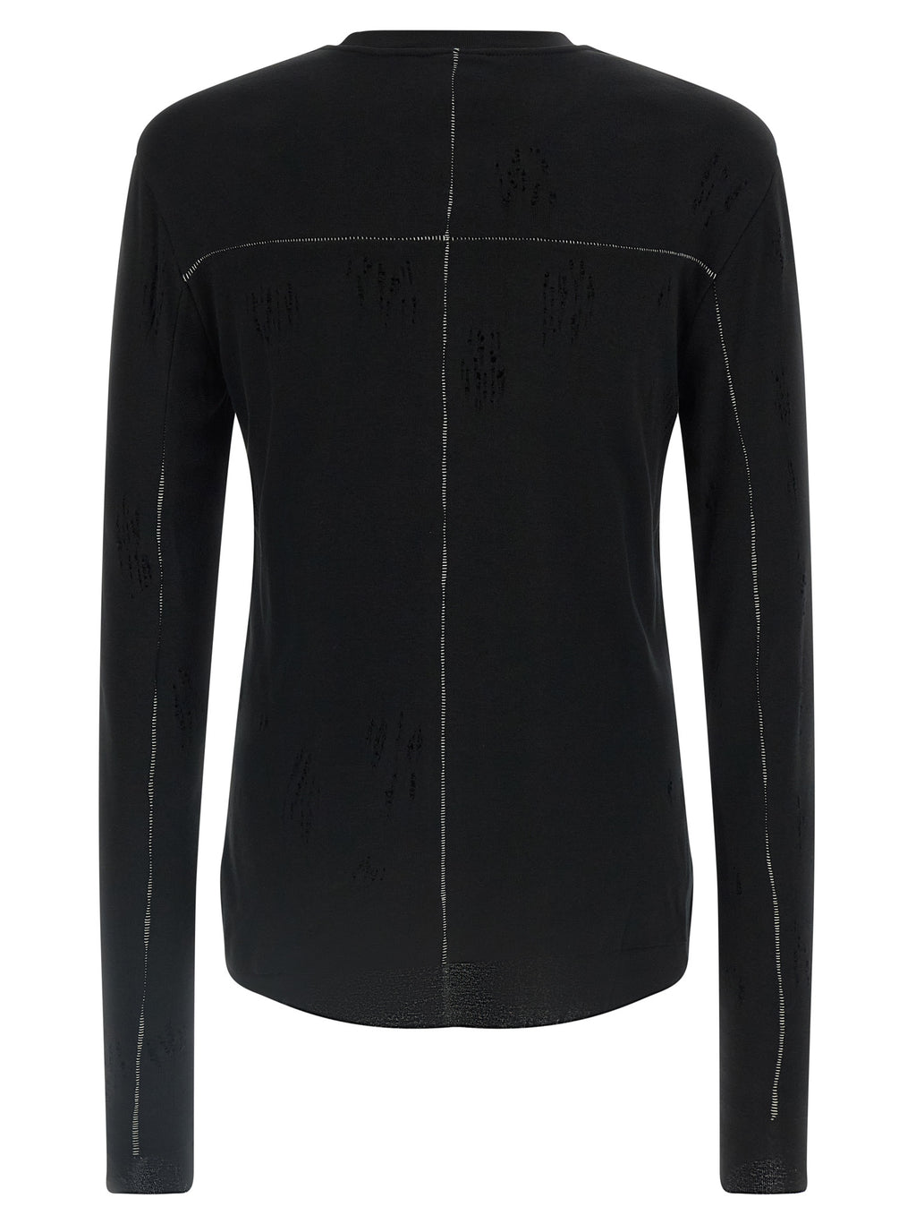 Thom Krom Schwarzes Baumwoll-T-Shirt