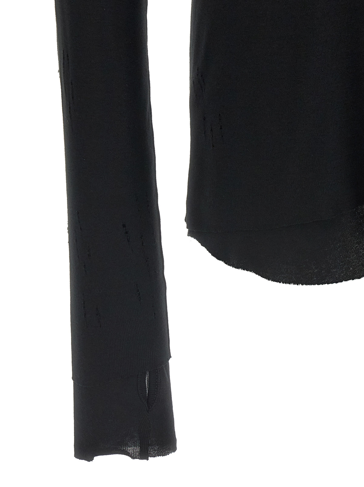 Thom Krom Schwarzes Baumwoll-T-Shirt