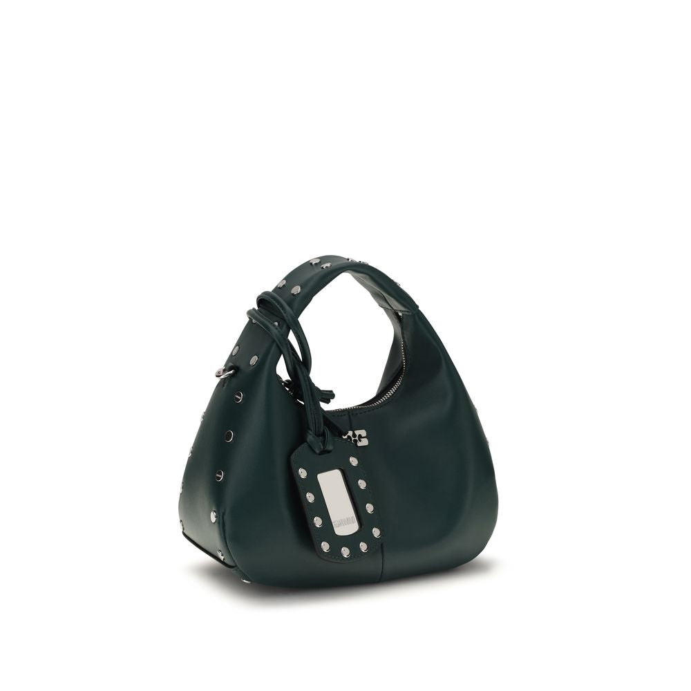 Ganni Bicolor Handtasche aus recyceltem Leder