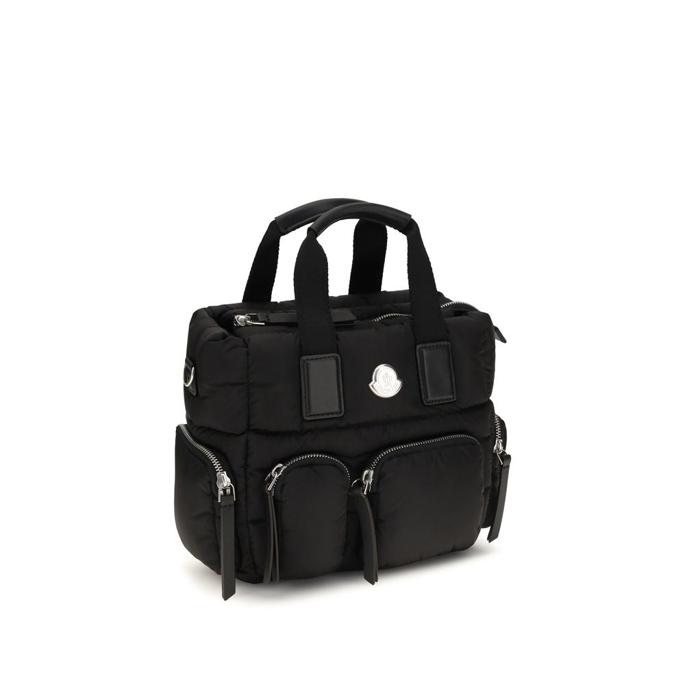 Moncler Schwarze Nylon Handtasche