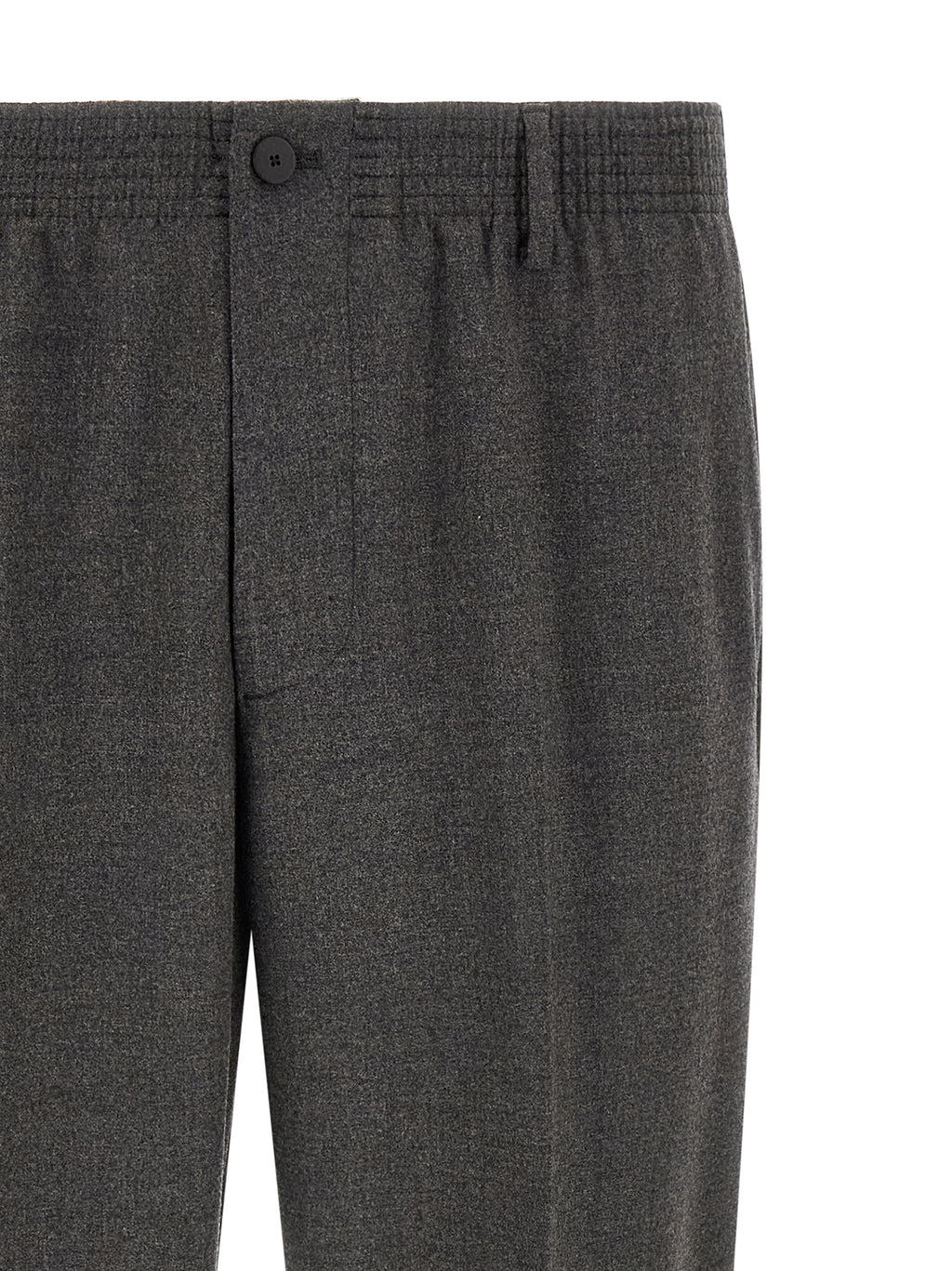 CELLAR DOOR Gray Virgin Wool Cropped Pants