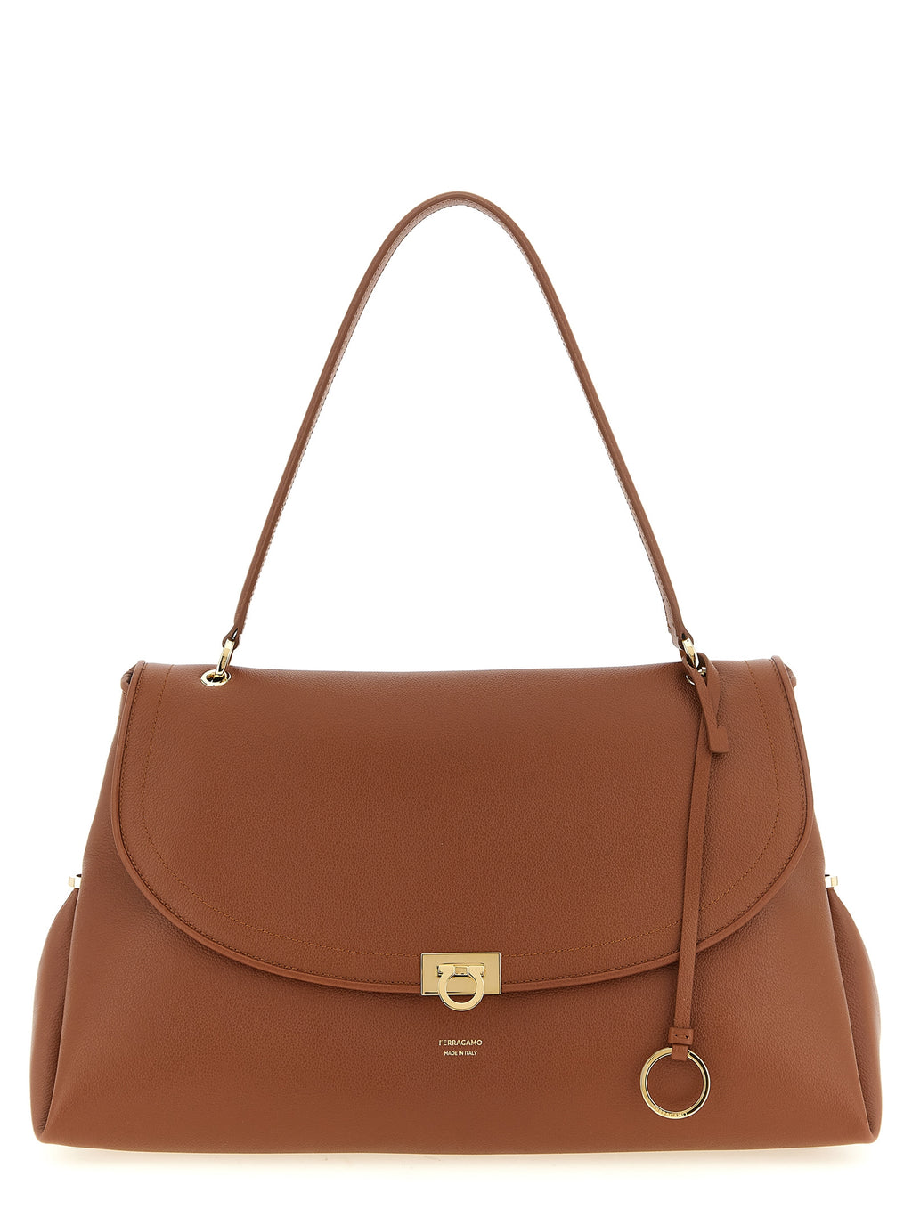 Ferragamo Umhängetasche aus braunem Kalbsleder