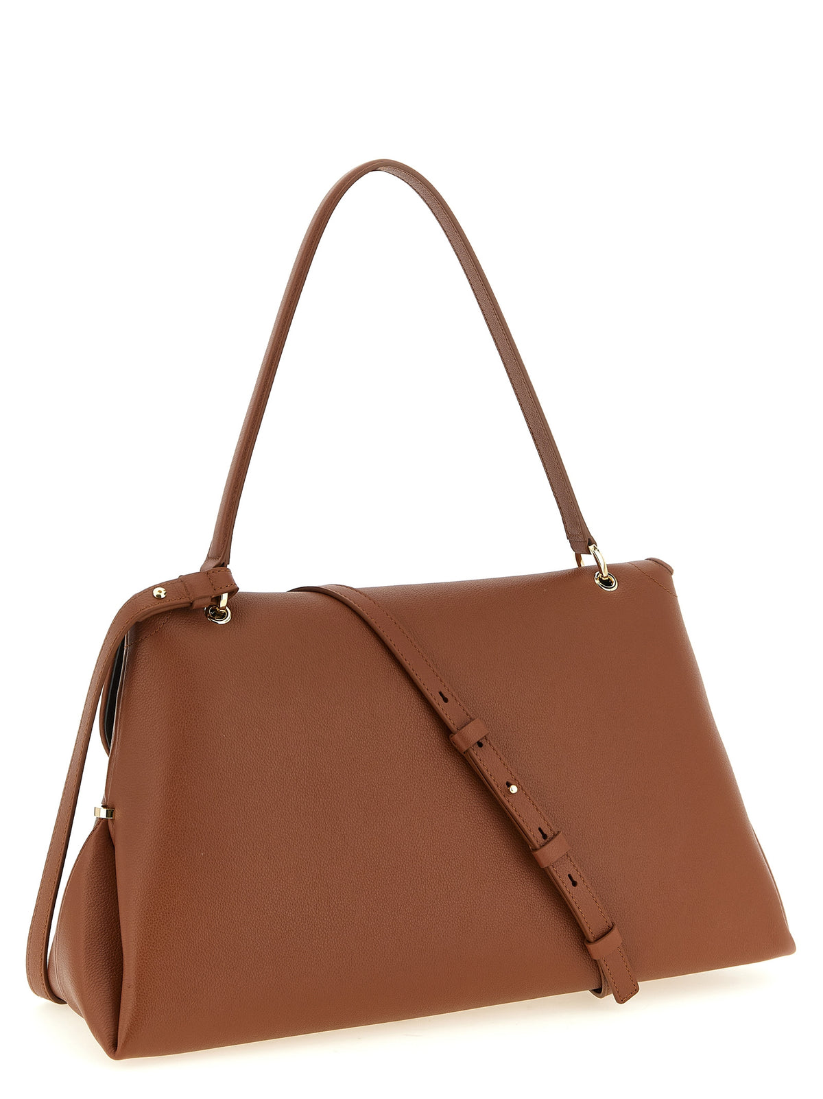 Ferragamo Umhängetasche aus braunem Kalbsleder