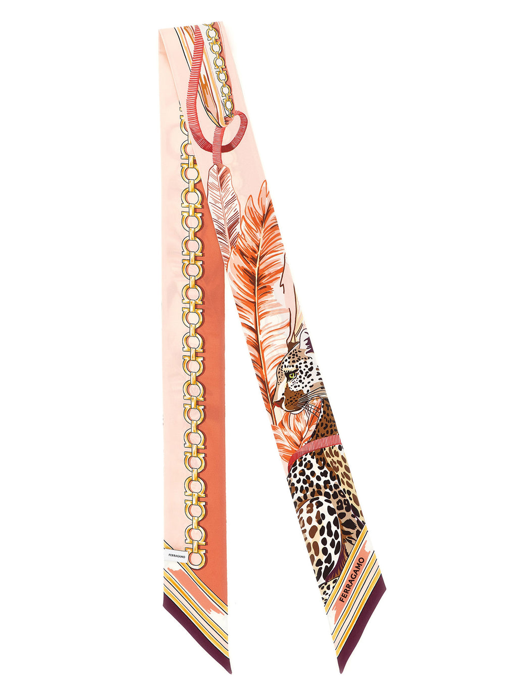 Ferragamo Foulard aus mehrfarbiger Seide