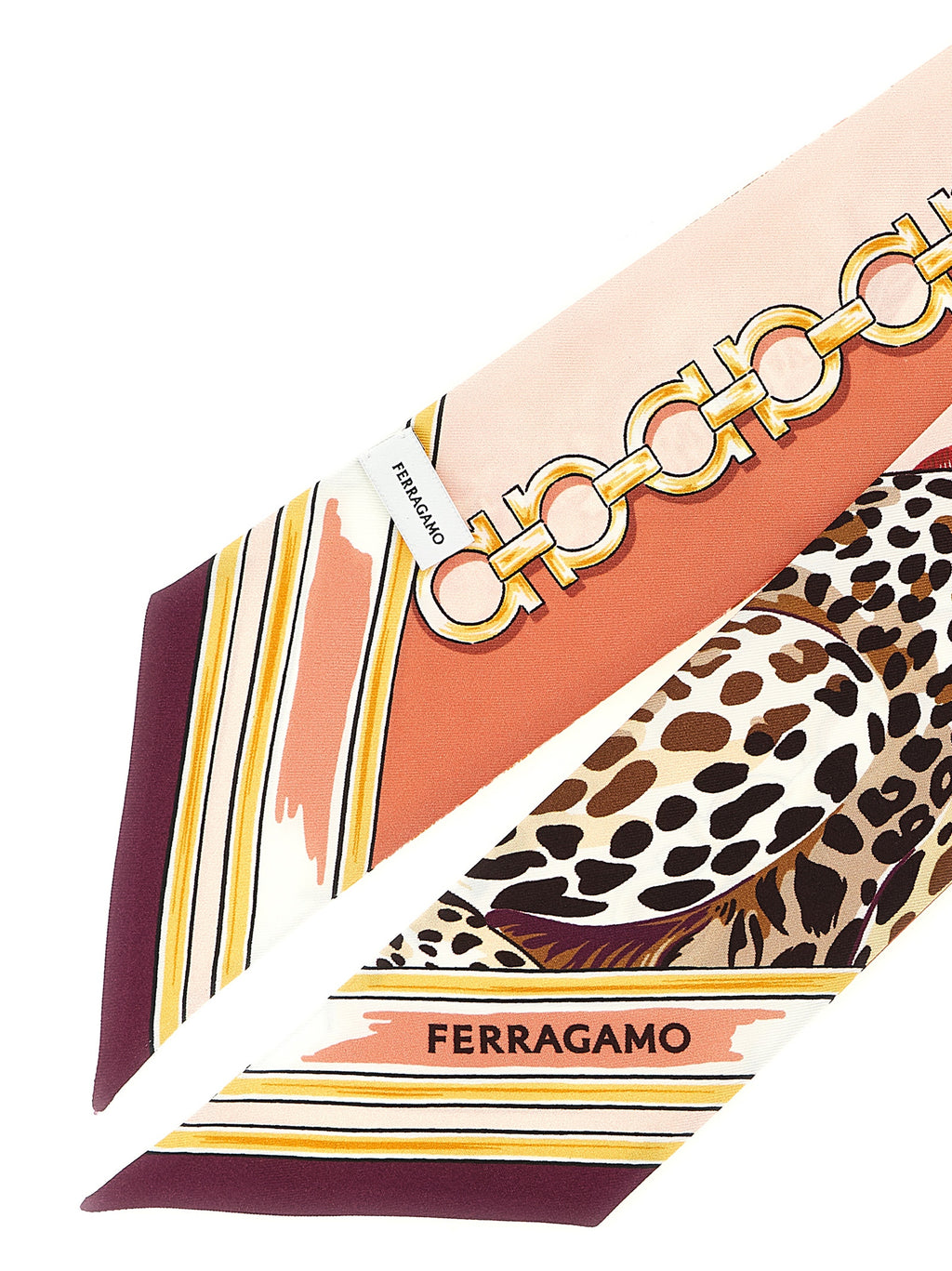 Ferragamo Foulard aus mehrfarbiger Seide