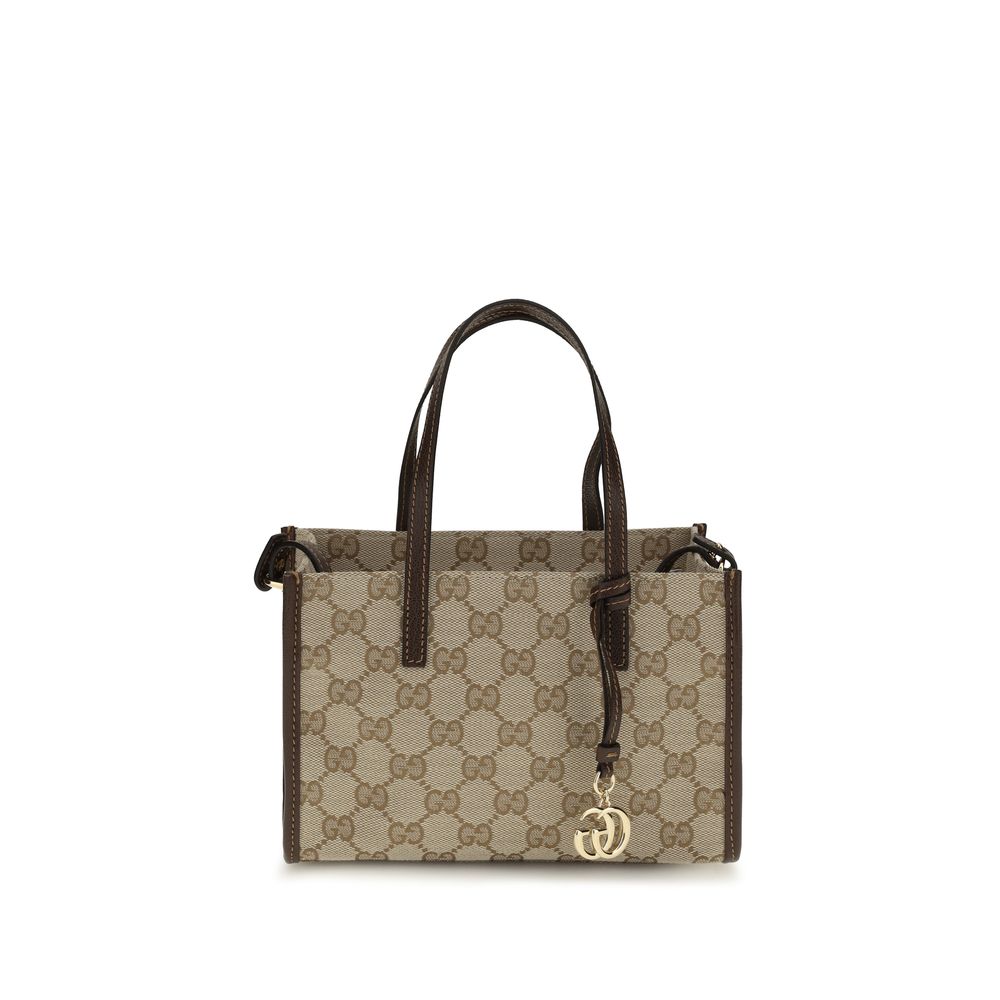 Gucci Schultertasche aus beiger Baumwolle