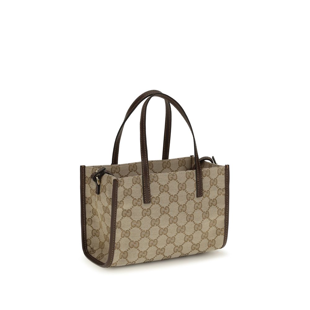 Gucci Schultertasche aus beiger Baumwolle