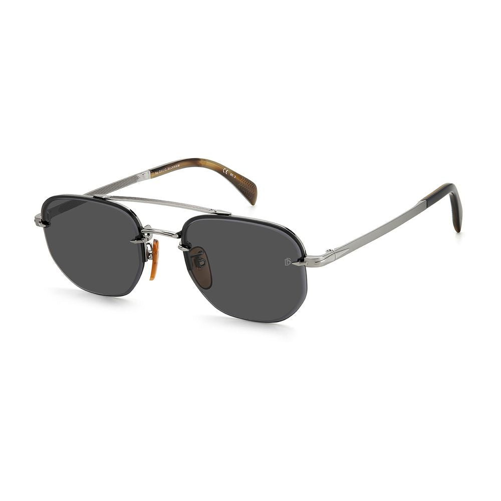David Beckham Sonnenbrille mit silbernem Metallrahmen