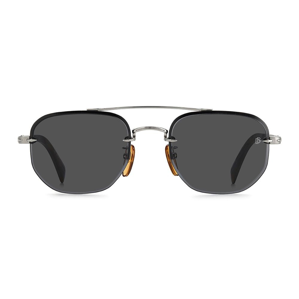 David Beckham Sonnenbrille mit silbernem Metallrahmen