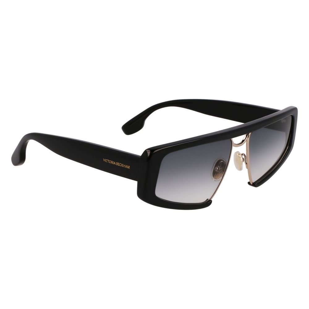 Victoria Beckham Sonnenbrille aus schwarzem Metall und Kunststoff