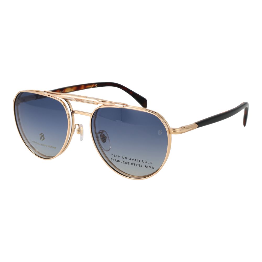 David Beckham Goldene Metallbrille (Gestell)
