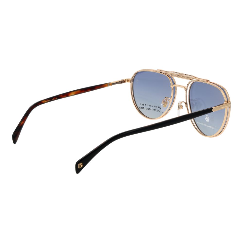 David Beckham Goldene Metallbrille (Gestell)