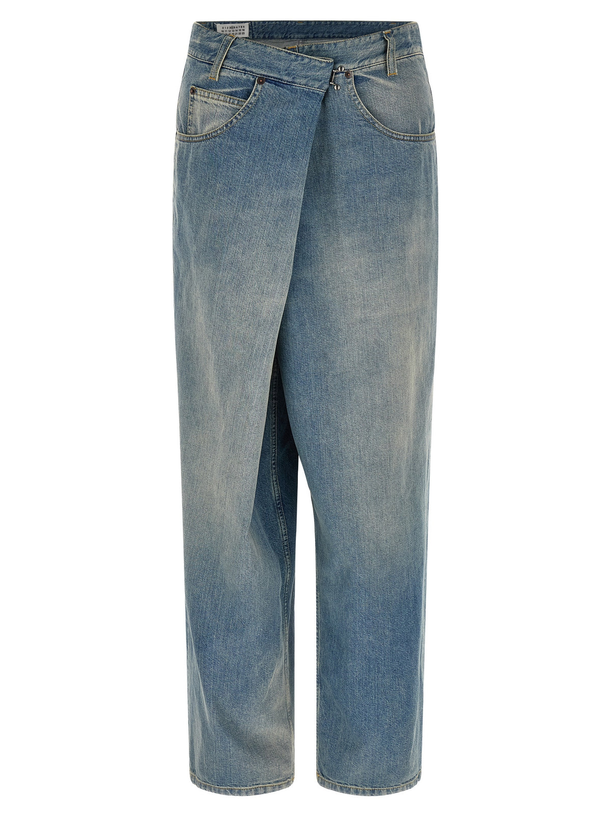 Maison Margiela Blaue Straight-Leg Jeans aus Baumwolle