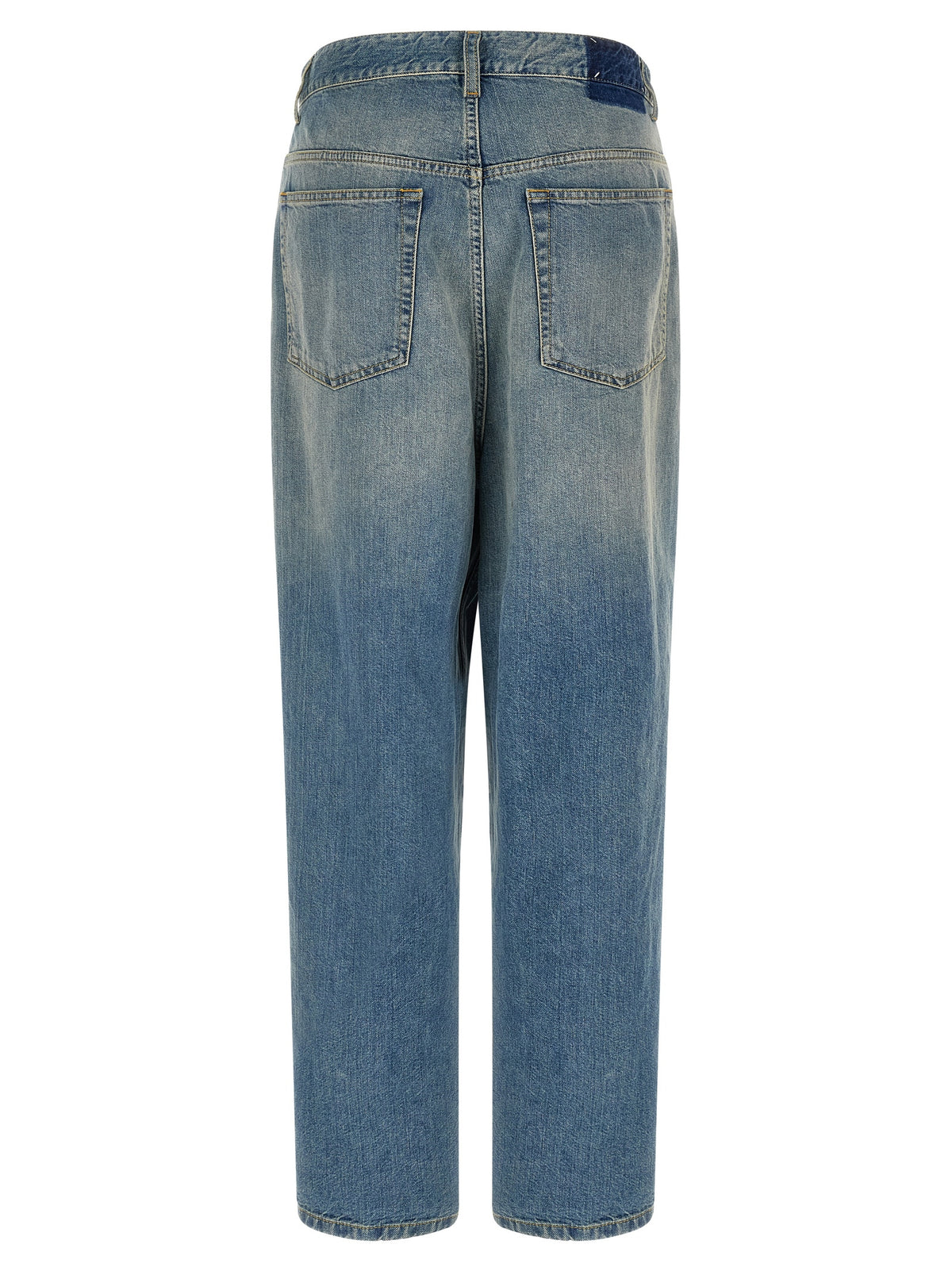 Maison Margiela Blaue Straight-Leg Jeans aus Baumwolle