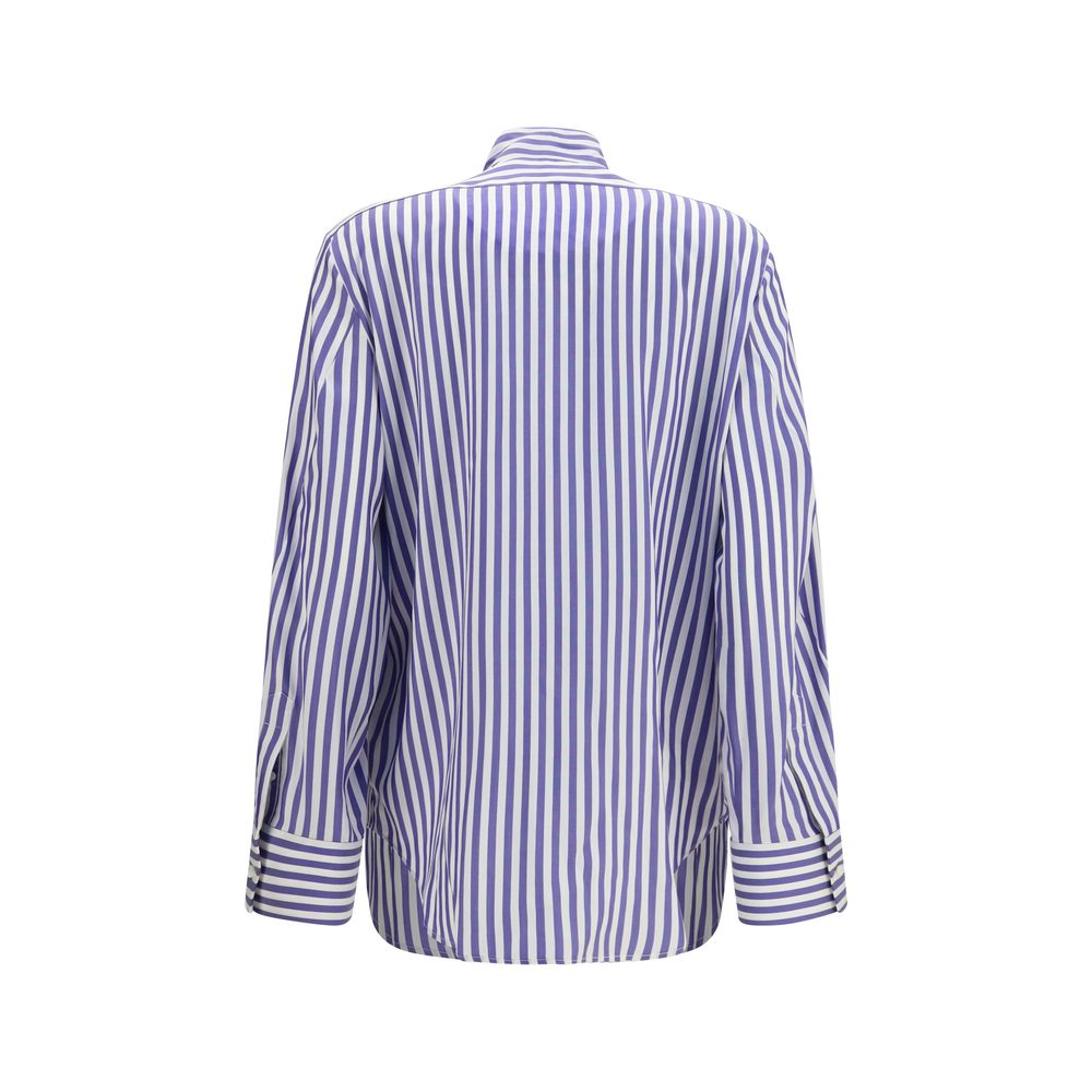 Givenchy Blaues Seidenhemd mit Muster