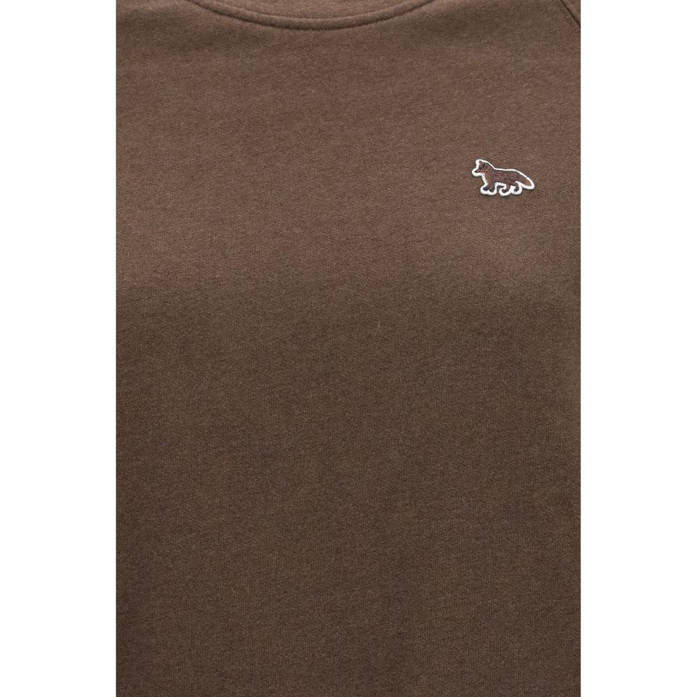 Maison Kitsuné Braunes Baumwoll-Sweatshirt