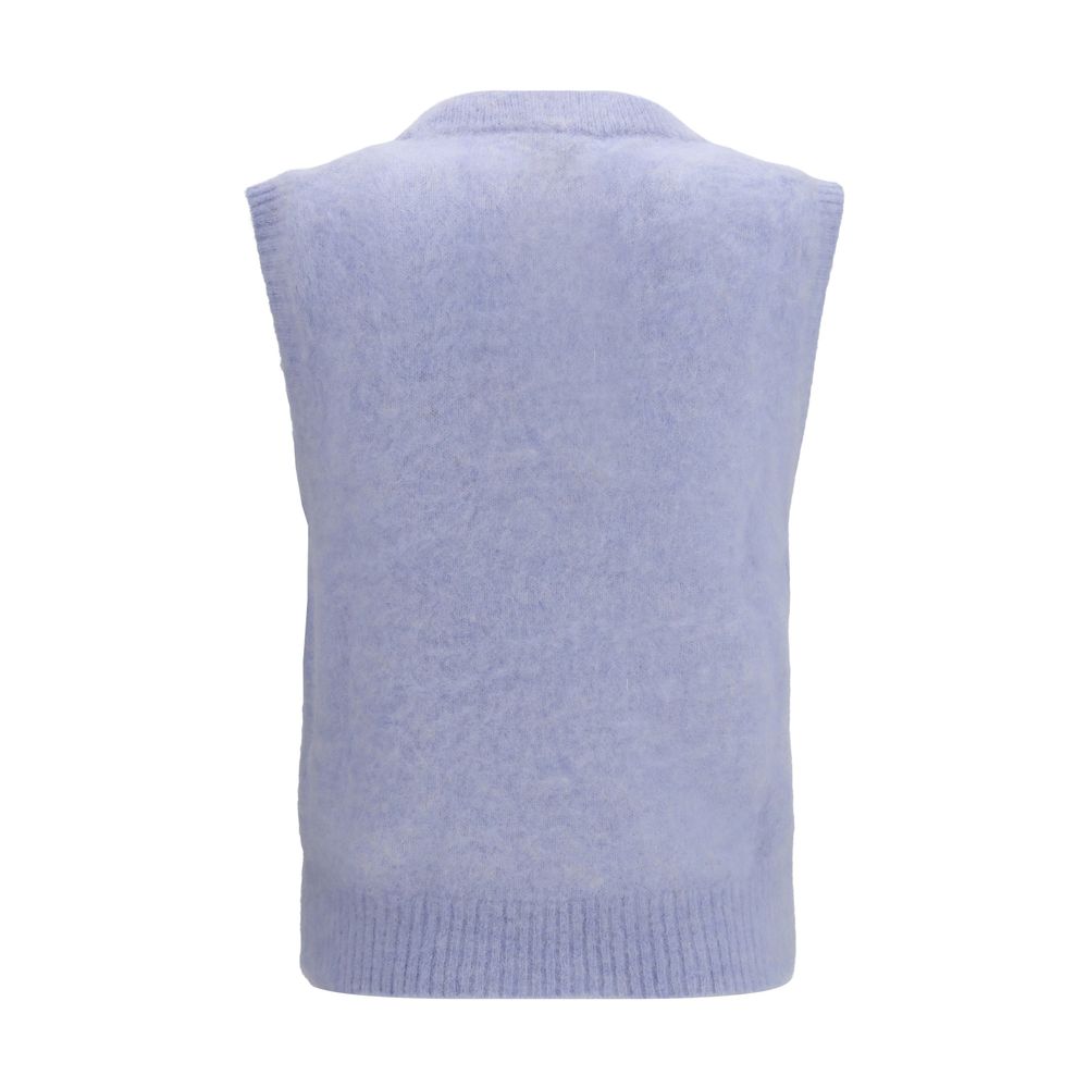Ganni Blauer Alpaka Vicugna Pacos Pullover