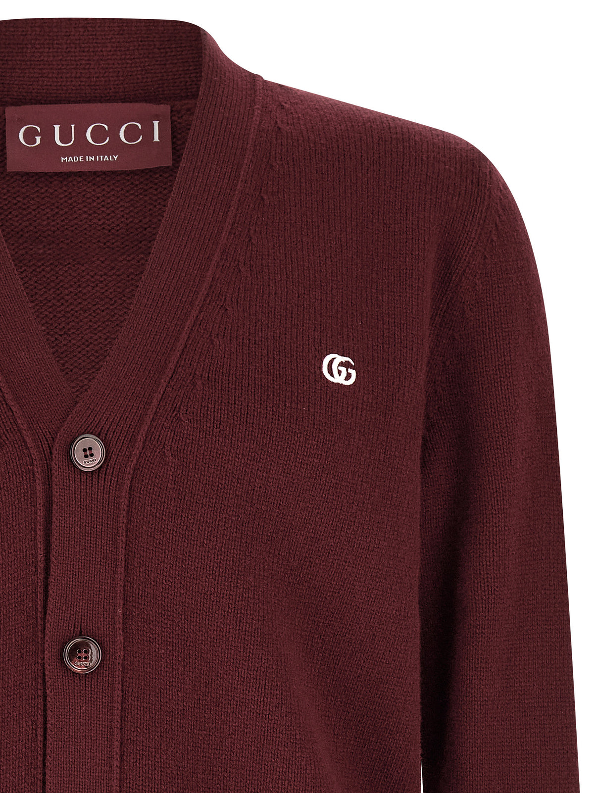 Gucci Bordeaux Kaschmir-Cardigan