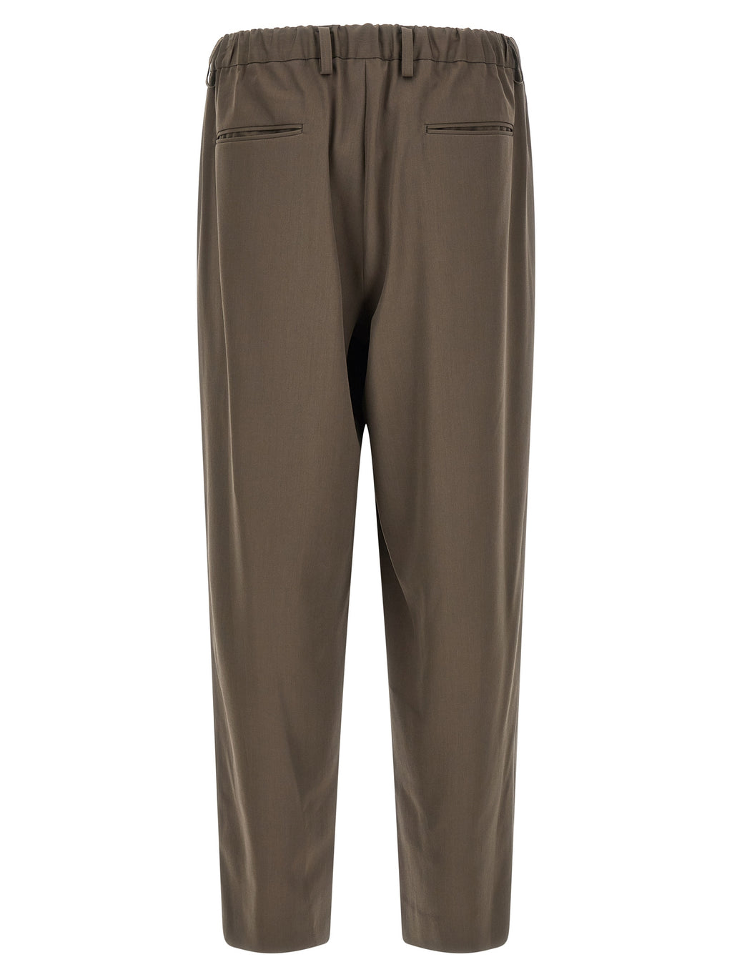 SSSTEIN Brown Wool Casual Pants