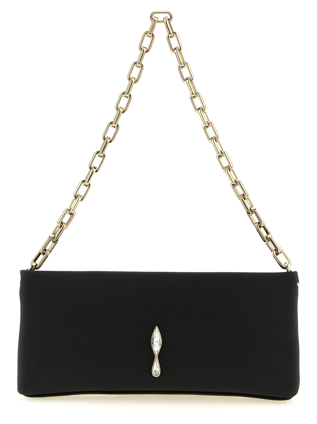 Christian Louboutin Schwarze Elastan Clutch Bag