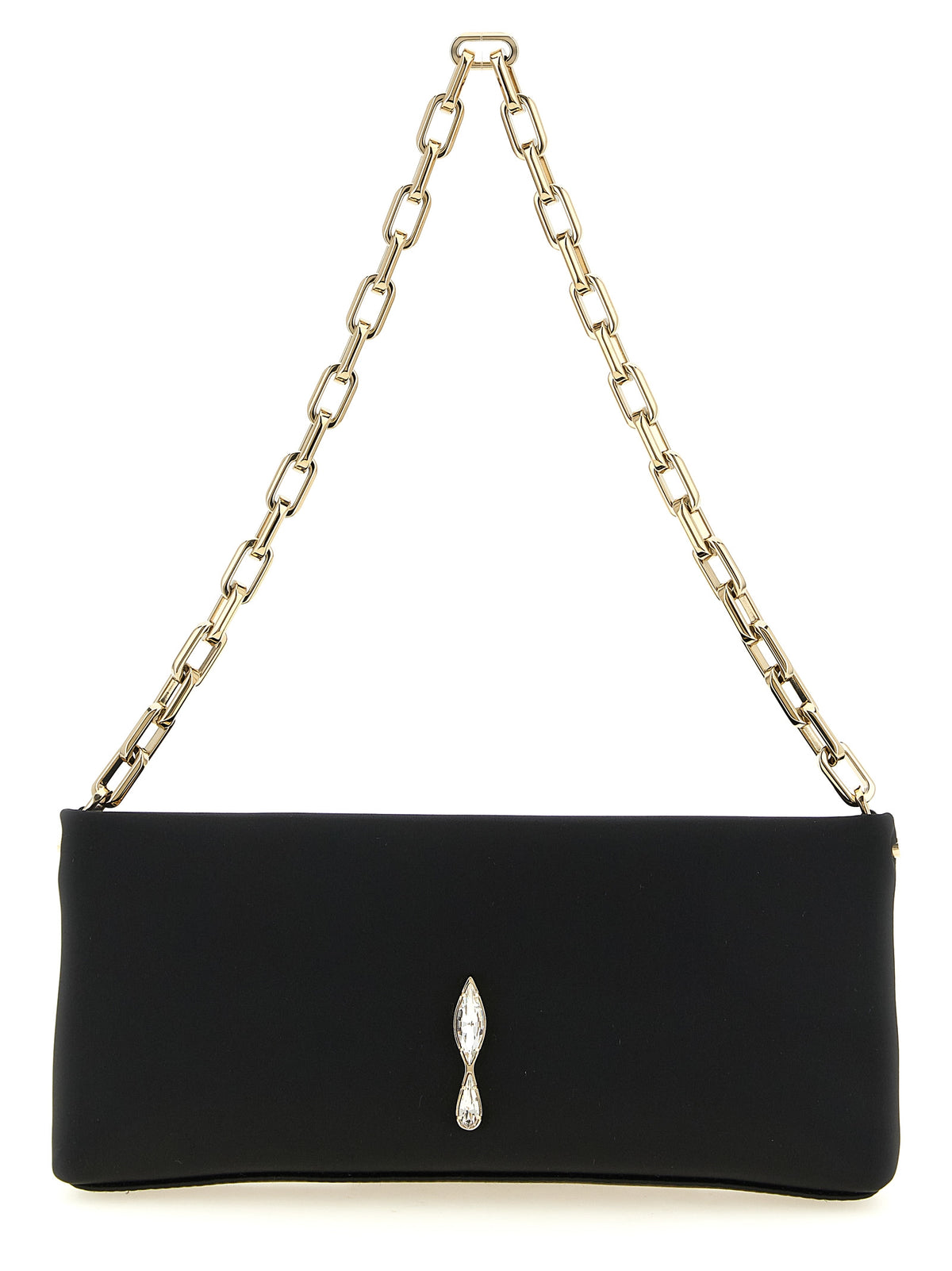 Christian Louboutin Schwarze Elastan Clutch Bag