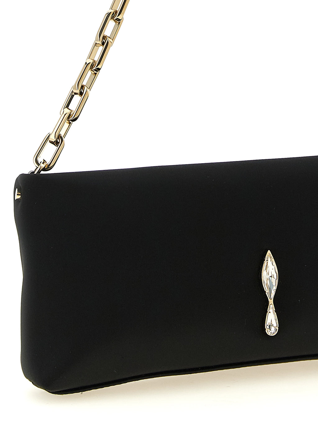Christian Louboutin Schwarze Elastan Clutch Bag