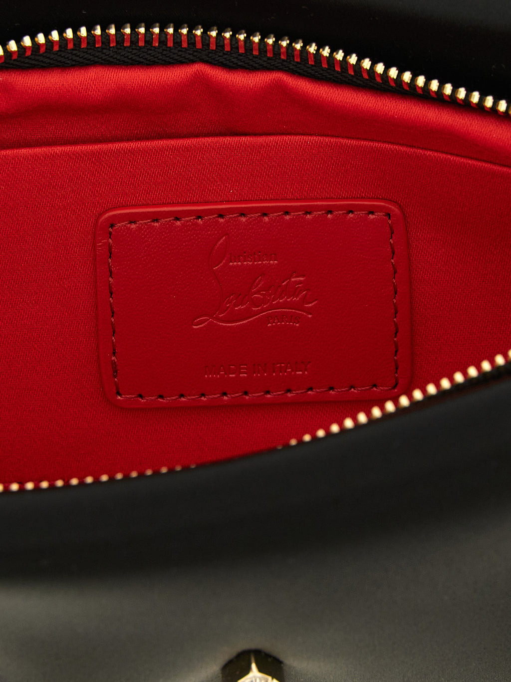 Christian Louboutin Schwarze Elastan Clutch Bag