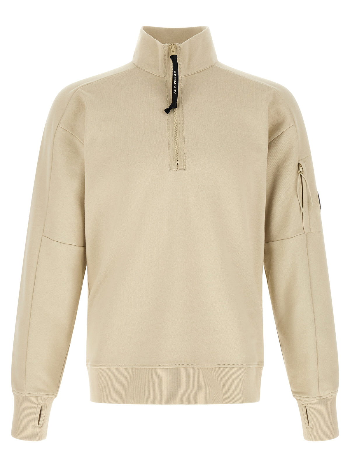 C.P. Company Beiges Baumwoll-Sweatshirt