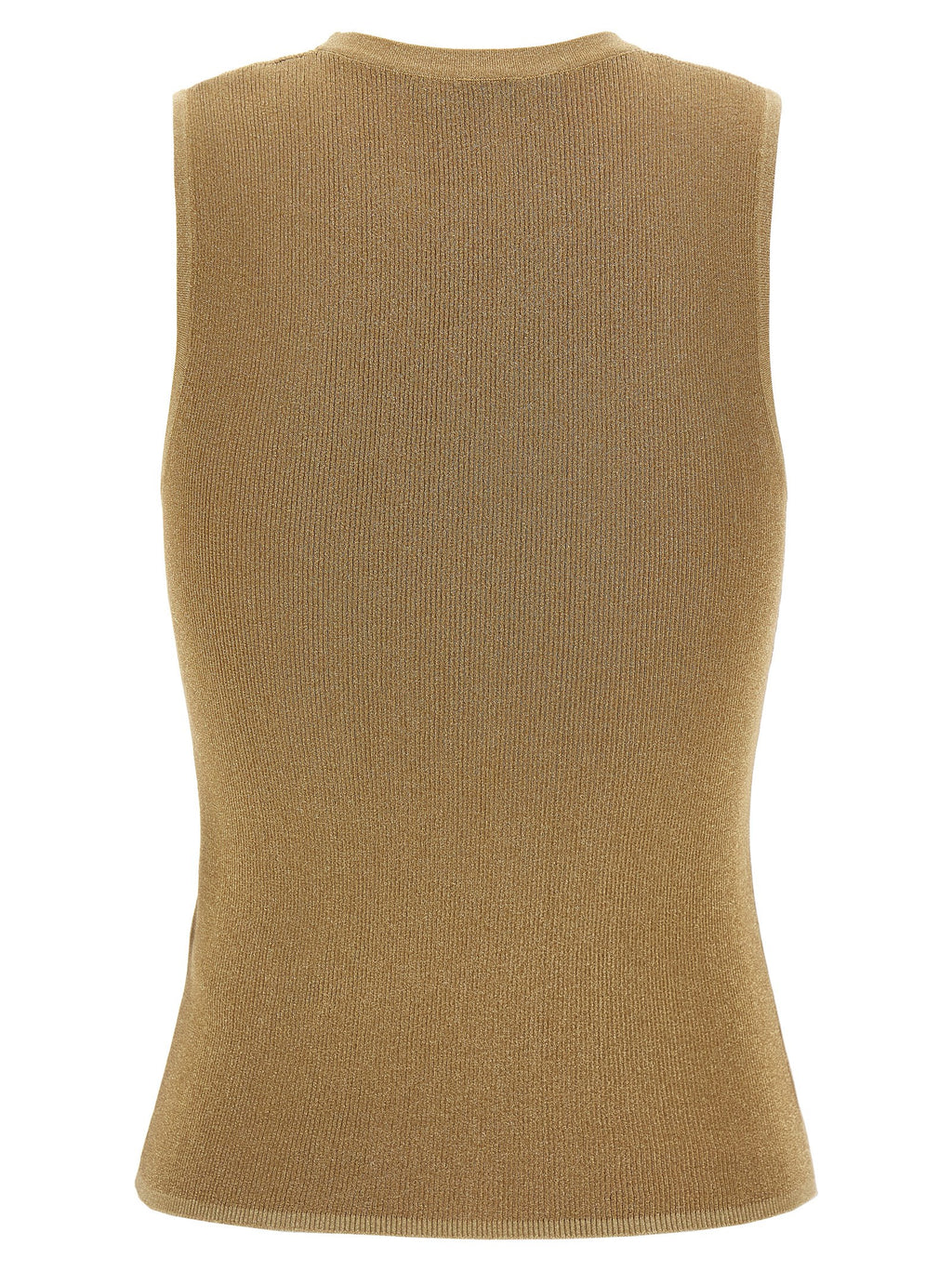 Max Mara Gold Polyamid Ärmelloses T-Shirt