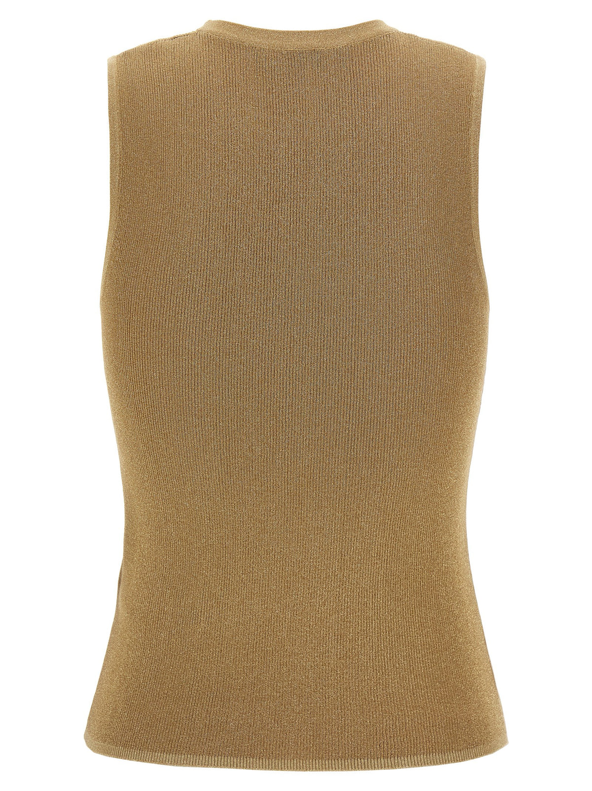 Max Mara Gold Polyamid Ärmelloses T-Shirt