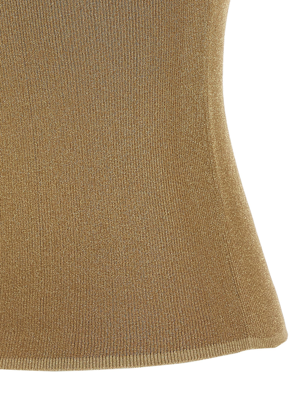 Max Mara Gold Polyamid Ärmelloses T-Shirt
