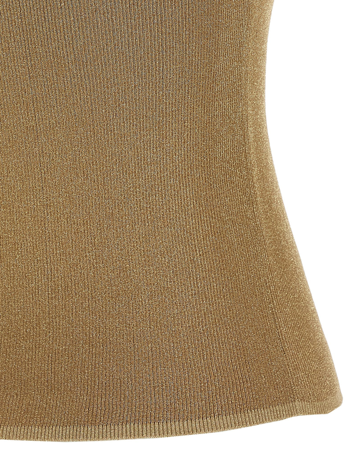 Max Mara Gold Polyamid Ärmelloses T-Shirt