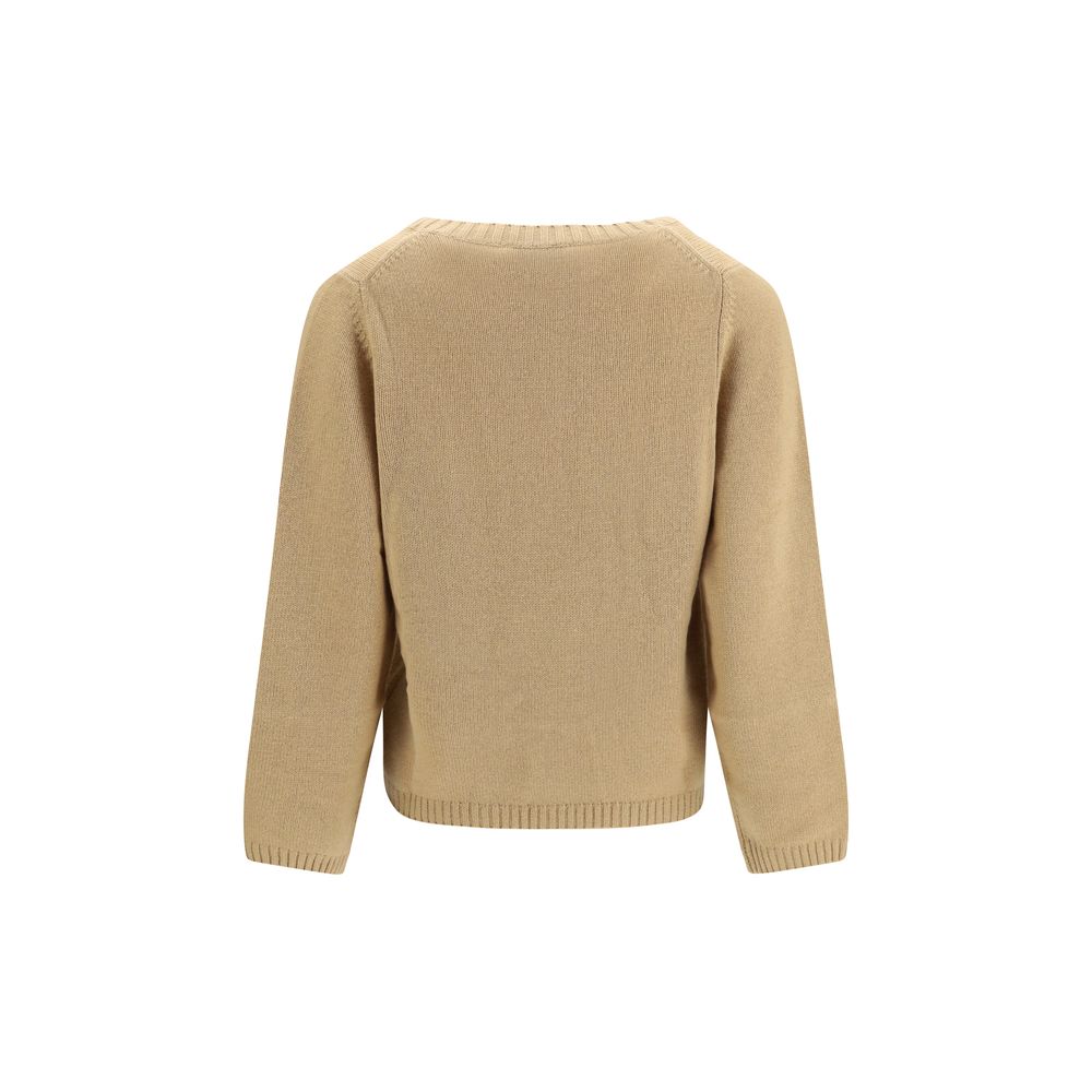 Allude beigefarbener Kaschmirpullover