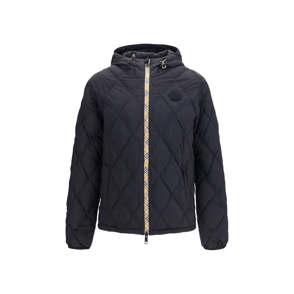 Burberry Schwarze Nylon Steppjacke