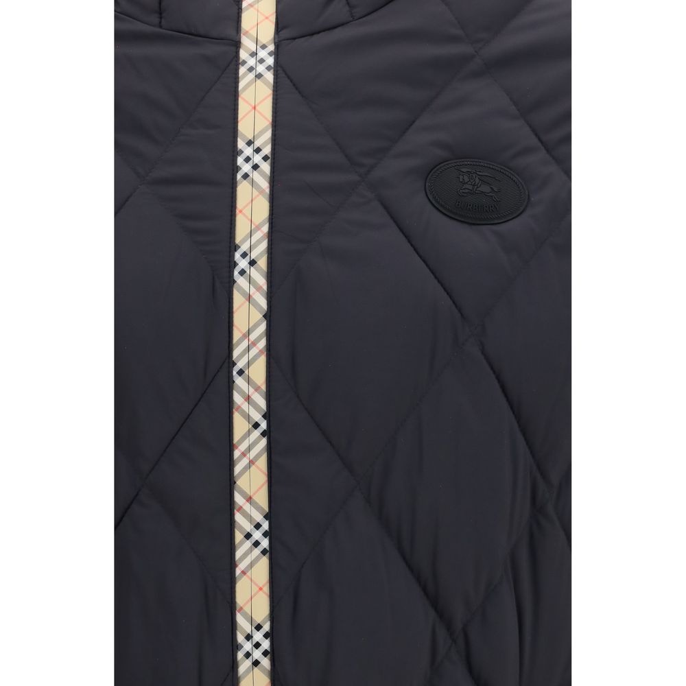 Burberry Schwarze Nylon Steppjacke