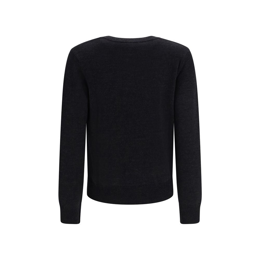 Ganni Schwarzes Woll-Oves-Aries-Sweatshirt