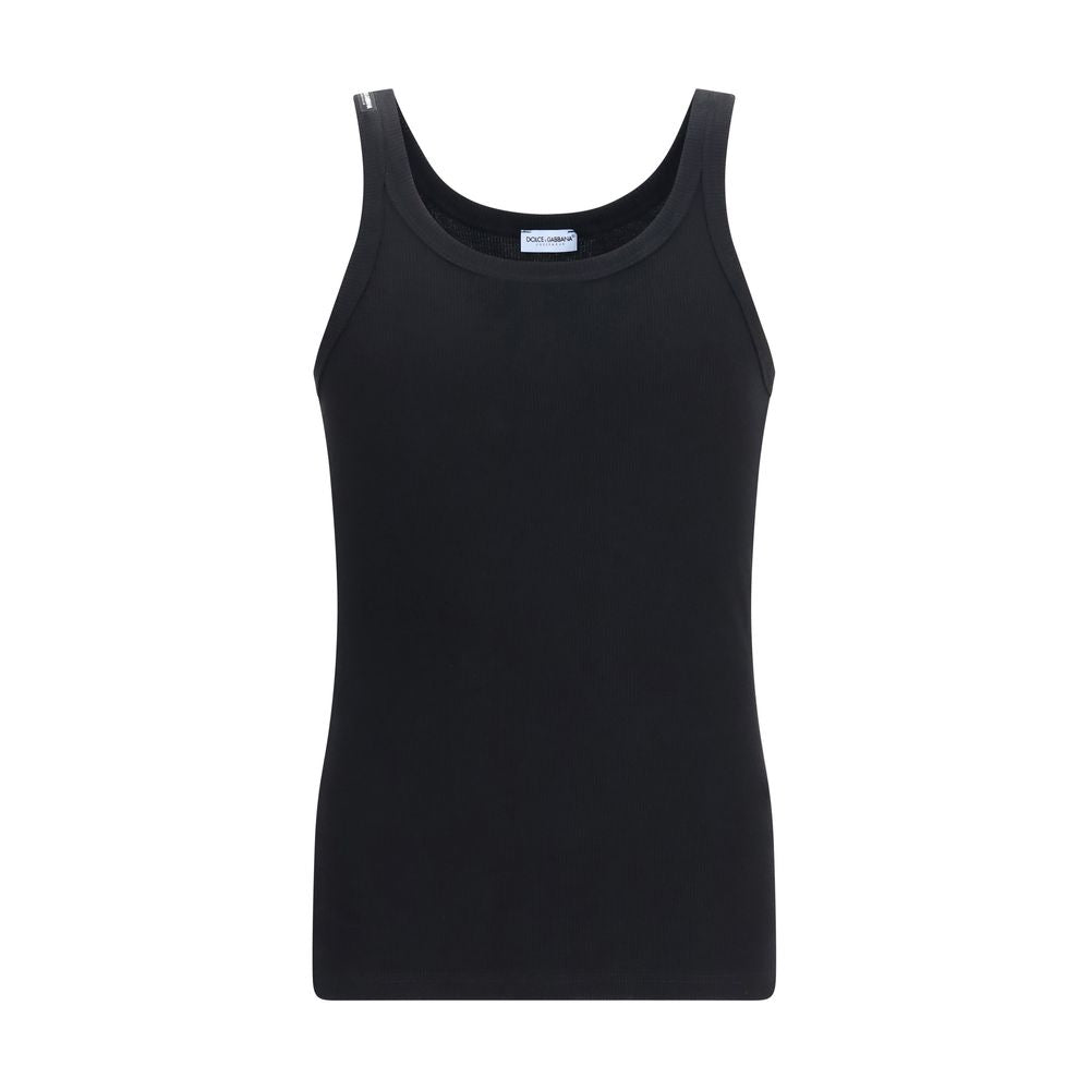 Dolce & Gabbana Schwarzes Baumwolloberteil